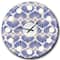 Designart 'Retro Blue Waves Mid-Century Modern Wall Clock